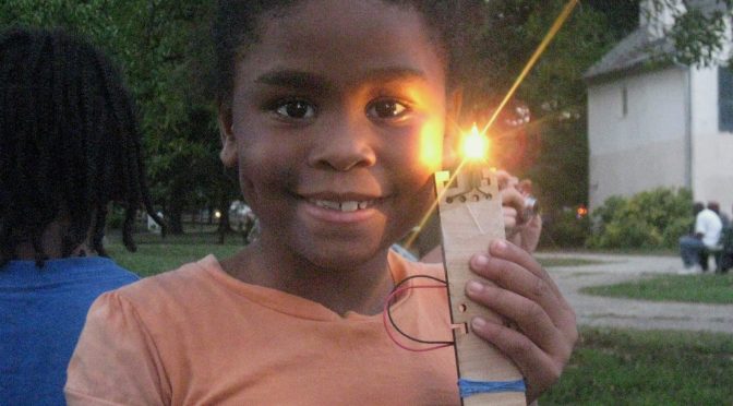 We had a blast making flashlights!
